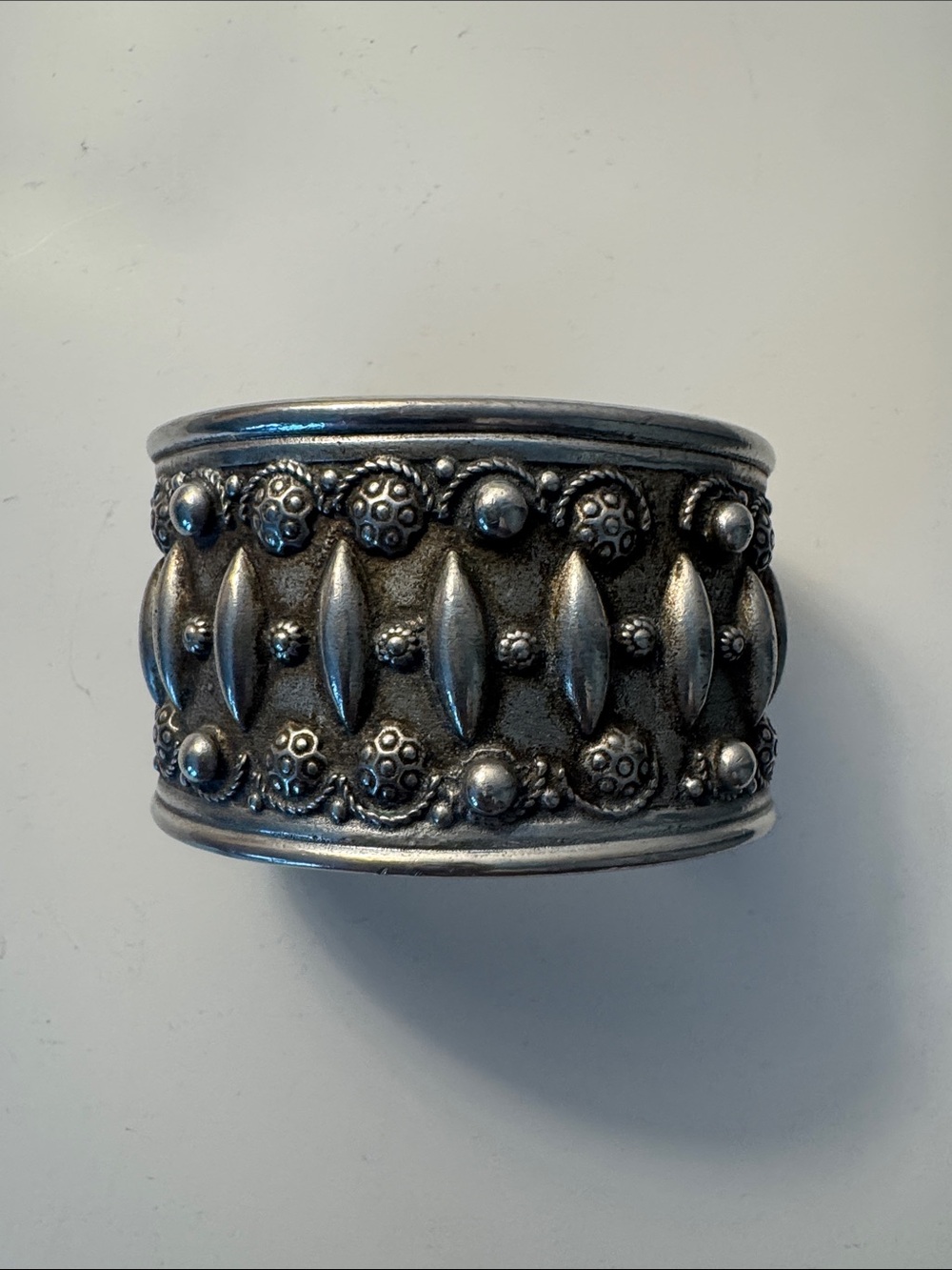Unique Tory Burch Silver Cuff Bracelet- Heavy
